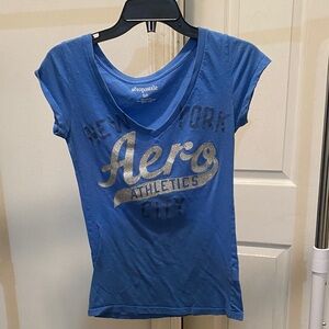 Aeropostale Blue Graphic Tee